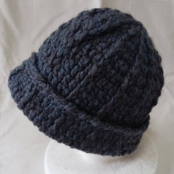 手編みショール☆モヘヤウールながながパープルブラウン ストール 小菊