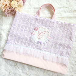 入園入学セット 女の子 ハンドメイド レッスンバック 巾着 お弁当袋 花