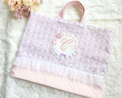 ◆◇ Lily ◇◆ 入園入学セット ハンドメイド 入園入学セット 女の子 ハンドメイド レッスンバック 巾着 お