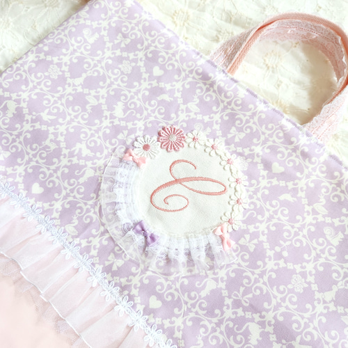 入園入学セット 女の子 ハンドメイド レッスンバック 巾着 お弁当袋 花