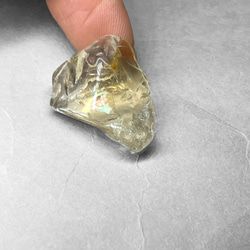 citrine half polished rough stone / シトリンハーフポリッシュ原石2(レインボーあり) 5枚目の画像