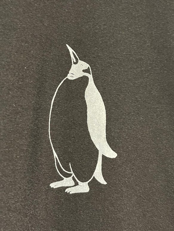 ペンギン柄レディース7分袖Tシャツ【M～4L】大きいサイズあり 3枚目の画像