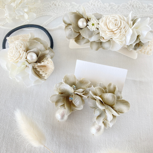 確認　ヘアゴム ヘアリボン　619　小花　桃　桜　春 確認 ヘアゴム ヘアリボン 619 小花 桃 桜 春