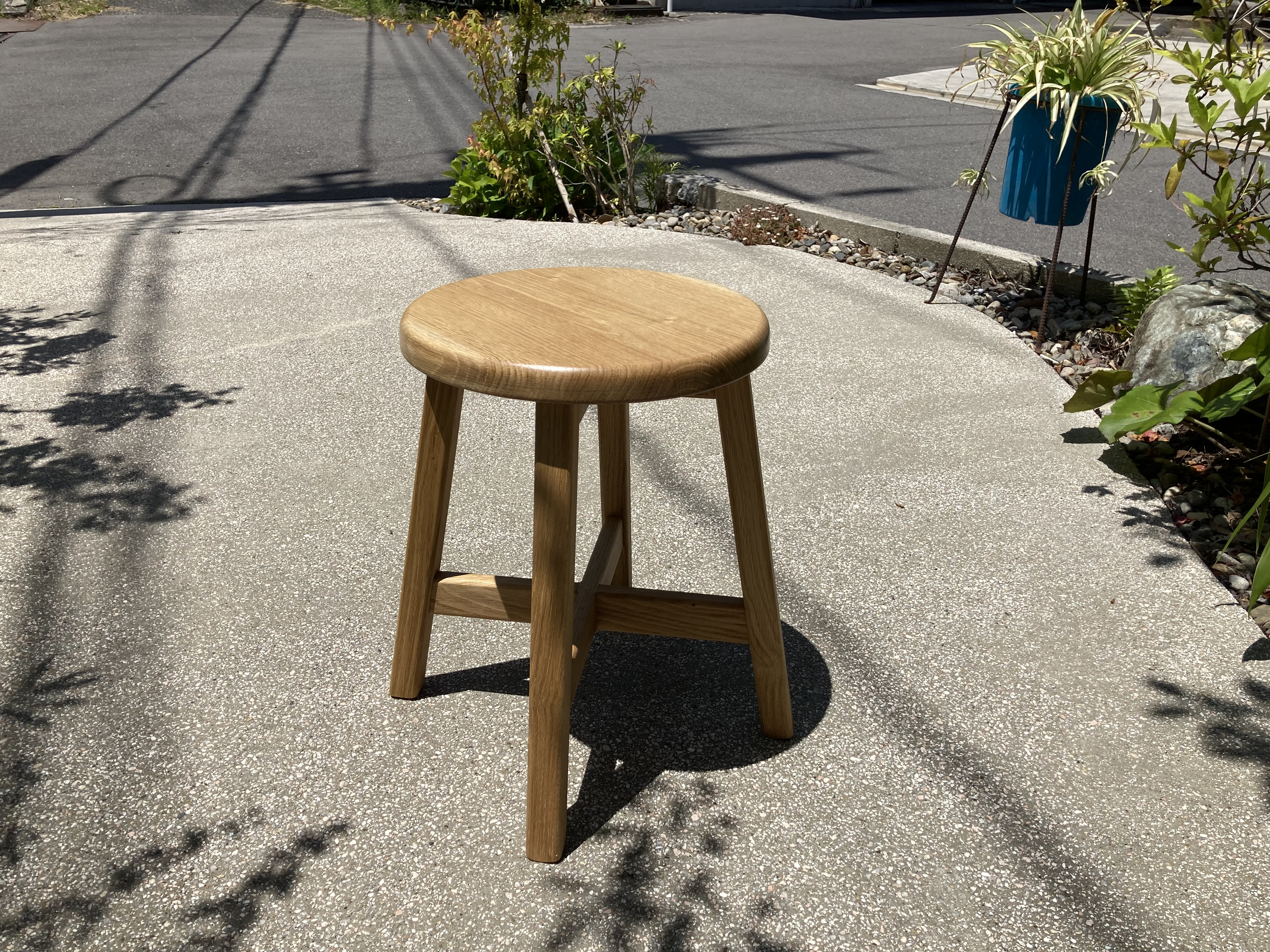 コナラのスツール