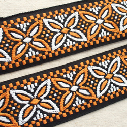 アジアン　黑　ピアス　イヤリング　ネイティブ　チロリアンテープ　刺繍リボン 0_085db4e613919431718b9cc5eeb3