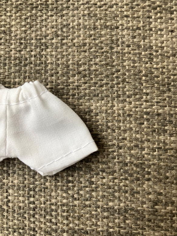 オビツ11 ショートパンツ　white cotton 3枚目の画像