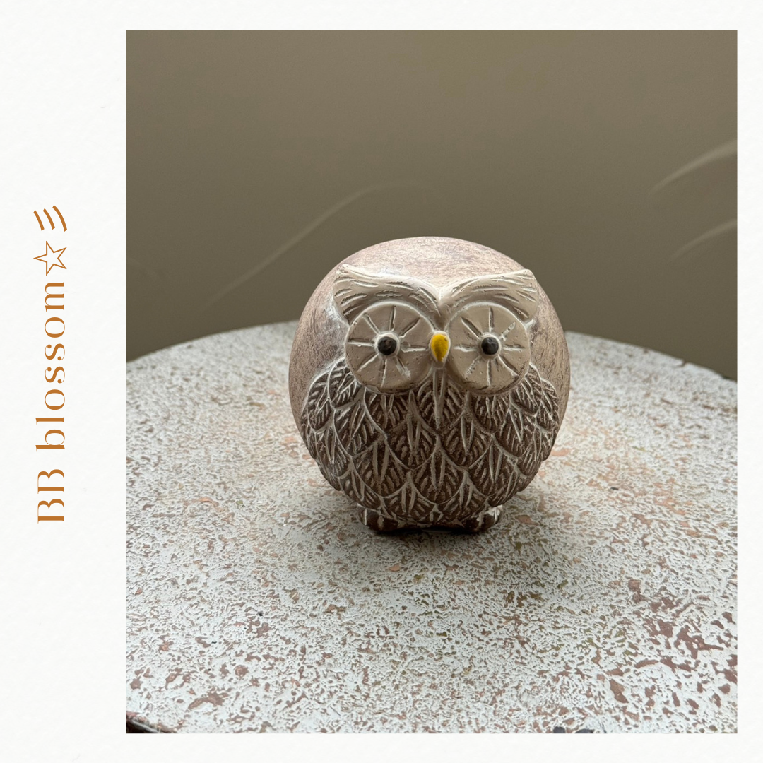 幸福 の 鳥 フクロウ タワー 縁起物 花入