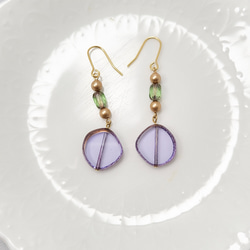 アンティークサフィレットビーズの14Kgfピアス ピアス（フック