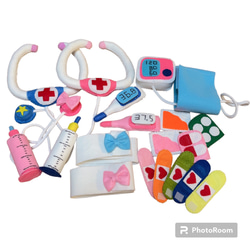 36 フェルトままごと　お医者さん　オーダーページ 36 フェルトままごと お医者さん オーダーページ フェルトままごと