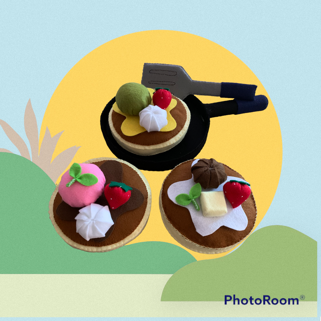『オーダー制』フェルトおもちゃ パンケーキセット