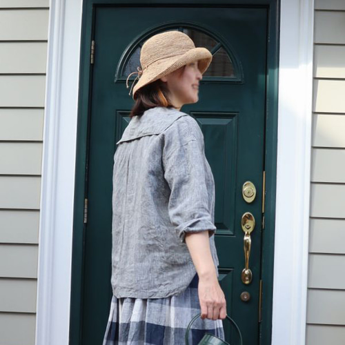 大人のセーラーカラー ブラウス フレンチリネン ブラウス 1choume 通販