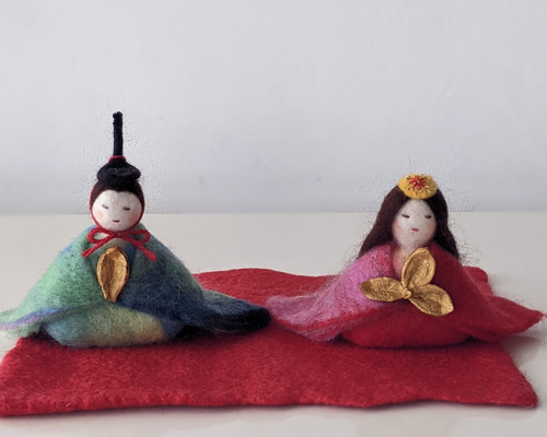 羊毛のお雛様 羊毛フェルト コトビノ 通販 17226415｜Creema(クリーマ)