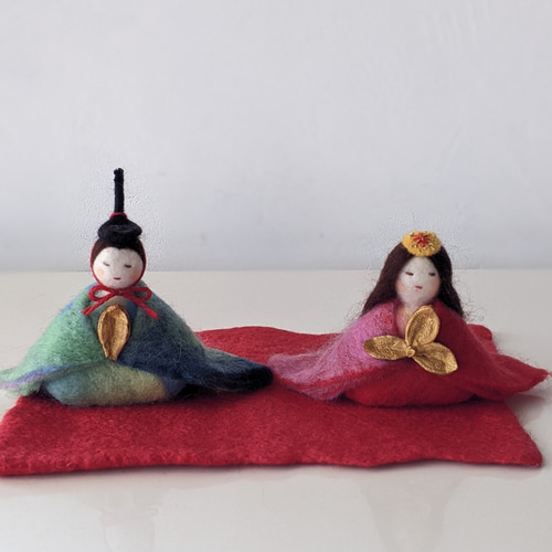 羊毛のお雛様 羊毛フェルト コトビノ 通販 17226415｜Creema(クリーマ)