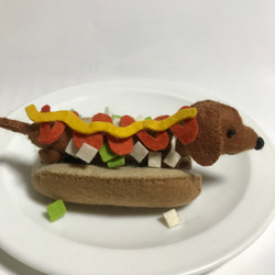 マスタード添えホットドッグぬいぐるみ a28b6f551565688df295a90475456e