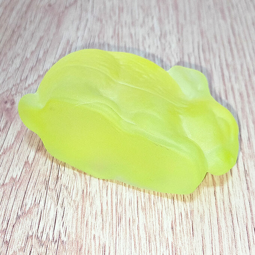 ウランガラス うさぎ チェコガラス 置物 ペーパーウェイト 文鎮