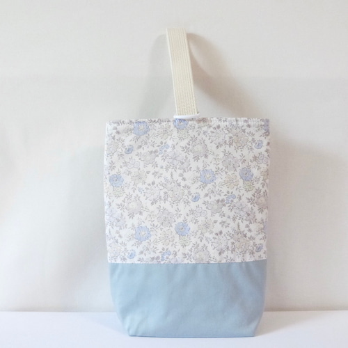 リバティ アロナ の フリル付き レッスンバッグ 体操着入れ 上履き入れ