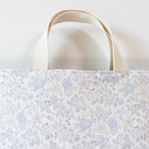 リバティ アロナ の フリル付き レッスンバッグ 体操着入れ 上履き入れ