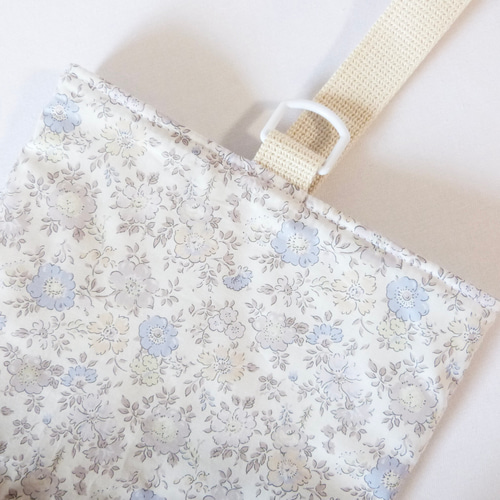 リバティ アロナ の フリル付き レッスンバッグ 体操着入れ 上履き入れ