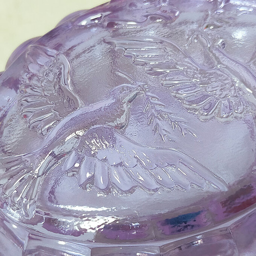 アレキサンドライトガラス 蓋付 小物入れ ppnalia チェコガラス