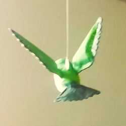 張り子の小鳥　飛翔メジロ 5枚目の画像