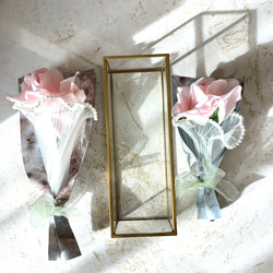 ユンヌローズ【MINI】PINK 韓国風花束　バラ１本 10枚目の画像