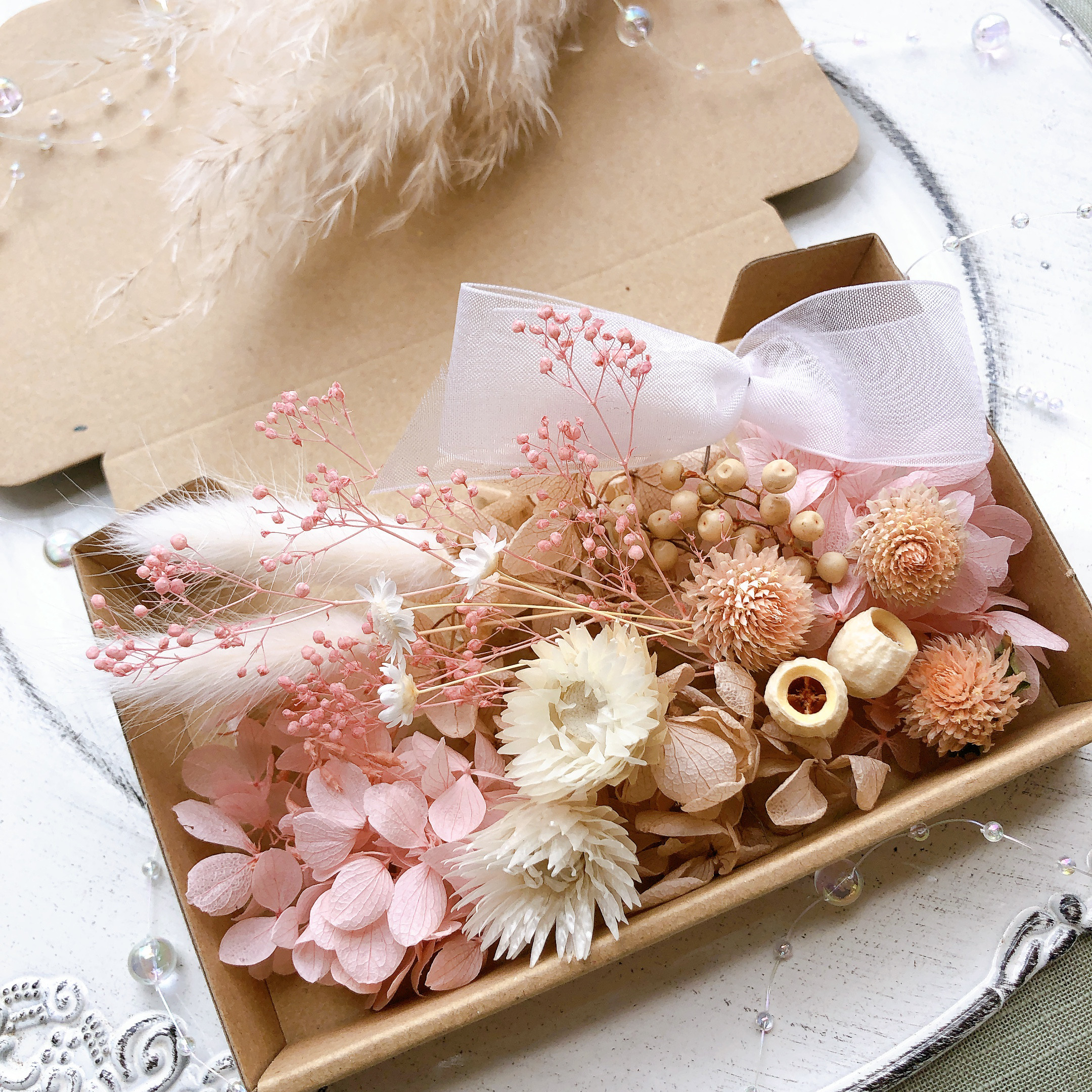 確認用　　ドライフラワー ピンクベージュ束 確認用 ドライフラワー ピンクベージュ束