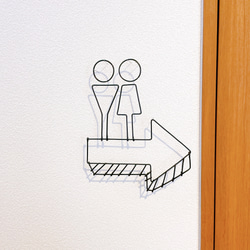 トイレプレート  トールペイントワイヤークラフト トイレプレート トイレマーク トイレサイン Toilet TOILET ワイヤー