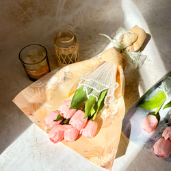 即日発送可能 Bouquet de Tulipes -01- 韓国風花束 チューリップ