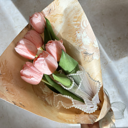 即日発送可能　Bouquet de Tulipes -01- 韓国風花束　チューリップ　ブーケ　花束 4枚目の画像