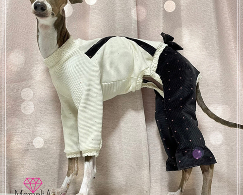 ハンドメイド犬服　細コーデュロイ三段フリルワンピース Amazon.co.jp: DogPeace(ドッグピース) 犬の服の型紙 三段フリル