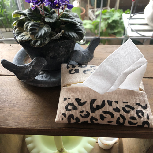 ヒョウ柄ポケットティッシュケース その他ケース ame（アム） 通販