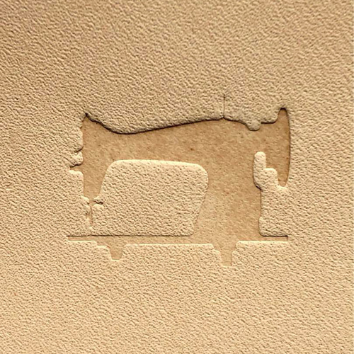 アンティークミシン】25ミリ 真鍮製 レザークラフト メタルスタンプ