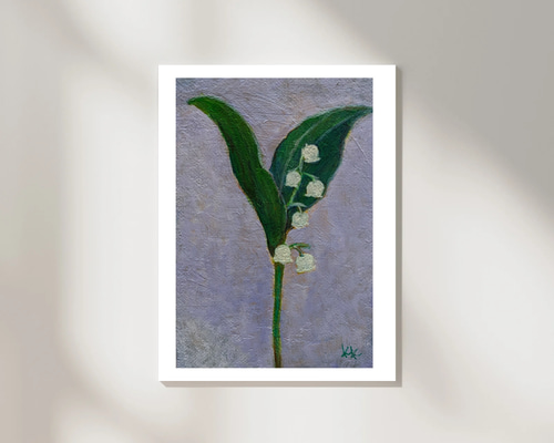 絵画・油絵】鈴蘭 ( すずらん )｜アート 花 絵画 Art Fractal TOKYO