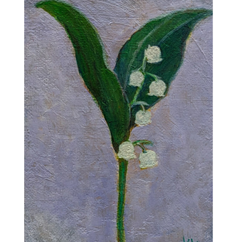 日本画　スズラン　花の絵 日本画 スズラン 花の絵 - メルカリ