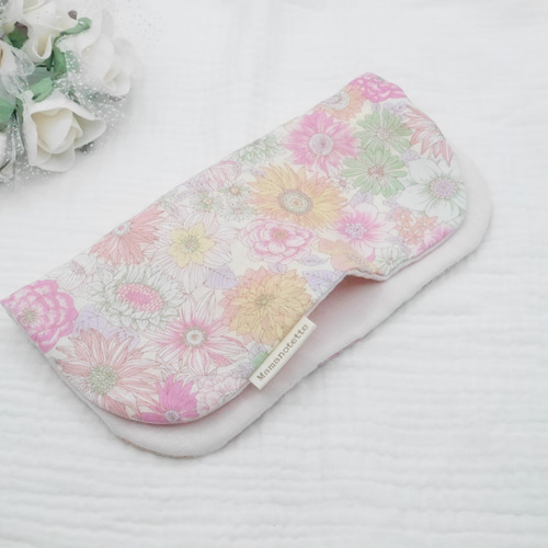 やさしいガーゼハンカチ『フラワーパーティー』オーガニックコットンと  