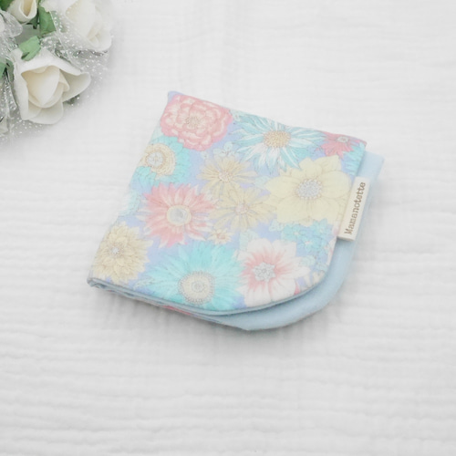 やさしいガーゼハンカチ『フラワーパーティー』オーガニックコットンと  