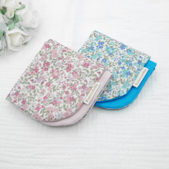 ◆小花◆有機棉雙層紗布六層紗布手帕 免費禮品包裝 第1張的照片