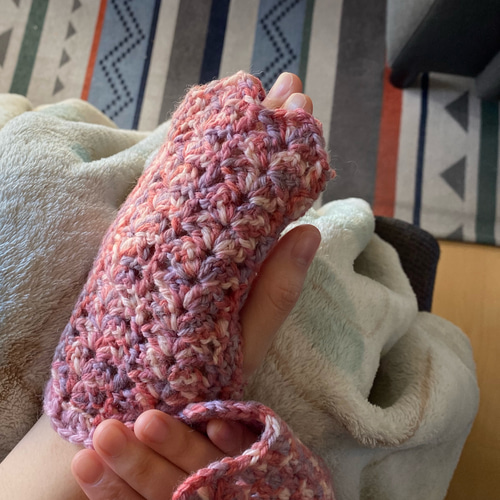handmade♡指なしミトン