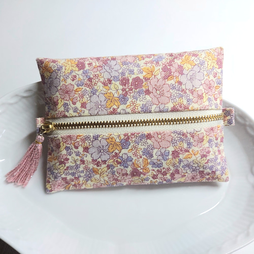 3コ入るおしゃれなポケットティッシュケース☆春爛漫ピンク