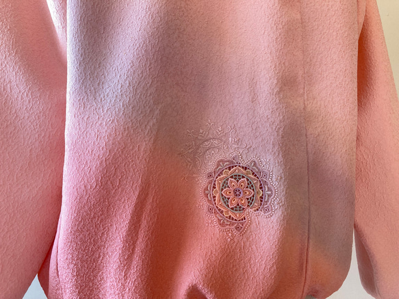 【Creema限定！早割価格】スワトー刺繍　着物リメイク　ジャケット　ハンドメイド　M 8枚目の画像