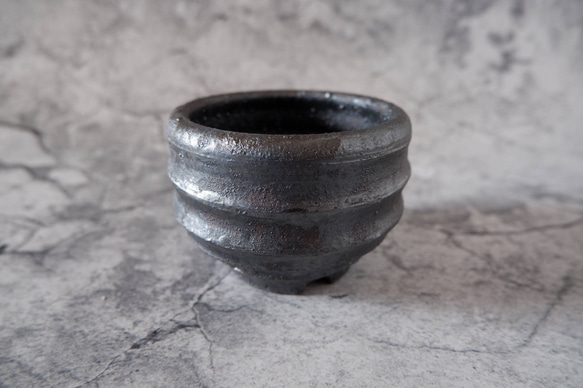 3号窯変黒鉢98 塊根植物 多肉植物 盆栽 植木鉢 作家鉢 沖縄 一輪挿し