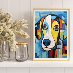 【Wanbism (ワンビズム) - ビーグル犬 No.2】アートポスター 犬の絵 犬の絵画 犬のイラスト 8枚目の画像