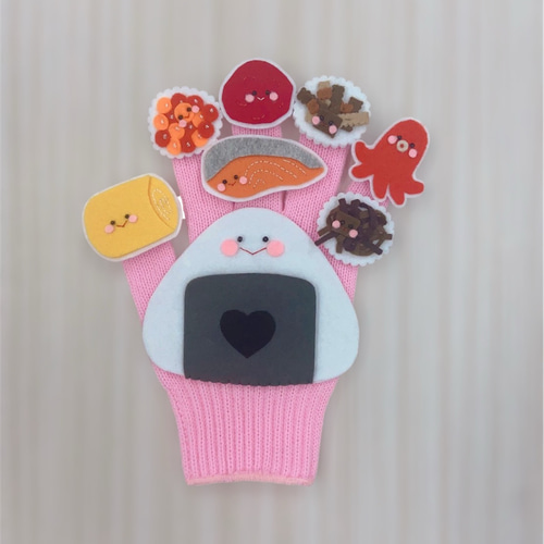 あいうえおにぎり ♡ 手袋シアター 保育教材 保育シアター 雑貨