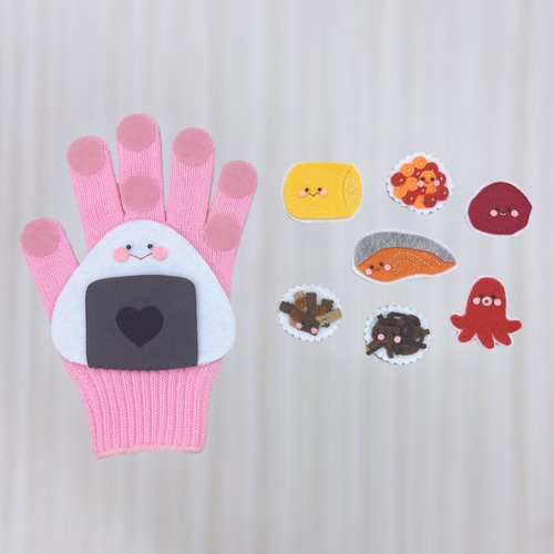 あいうえおにぎり ♡ 手袋シアター 保育教材 保育シアター 雑貨