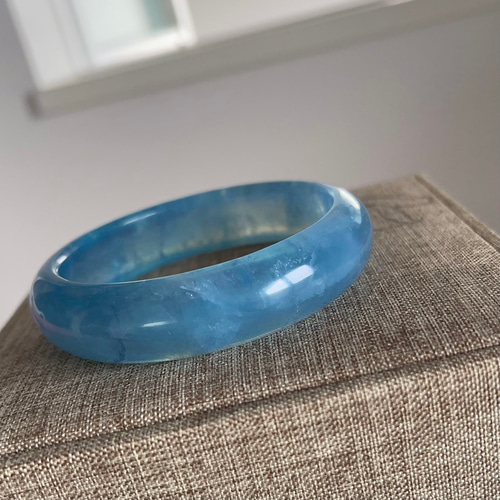 ⭐︎【天然】アクアマリン バングル 29g ⭐︎【天然】アクアマリン バングル 62g