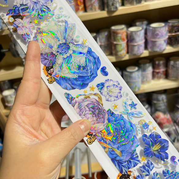 巻売 583☆ 海外 マスキングテープ マステ PET 装飾 花 蝶 贝壳
