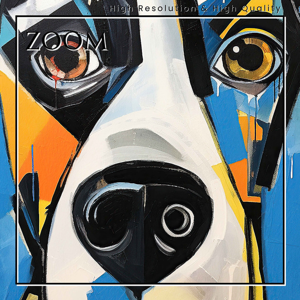 【Wanbism (ワンビズム) - ボクサー犬 No.5】アートポスター 犬の絵 犬の絵画 犬のイラスト 3枚目の画像