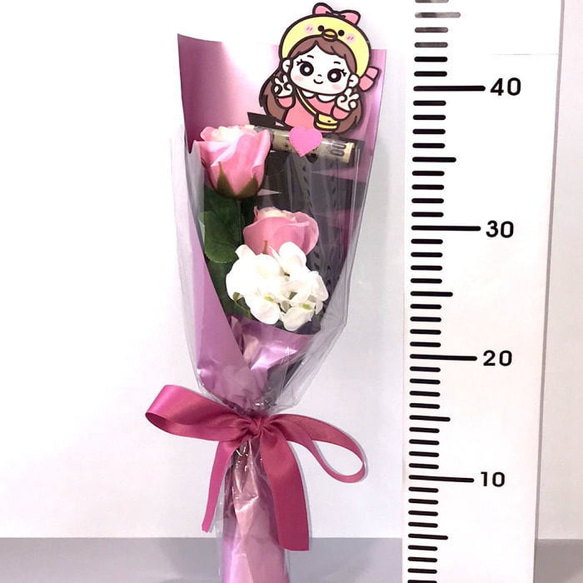 花束ポチ袋 フラワーギフト 卒業花束 笑顔になれるユニークポチ袋  GIFTFORYOU  誕生日 お祝い お小遣い 2枚目の画像