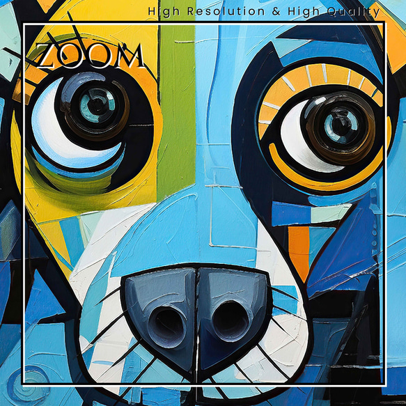 【Wanbism (ワンビズム) - チワワ犬 No.2】アートポスター 犬の絵 犬の絵画 犬のイラスト 3枚目の画像