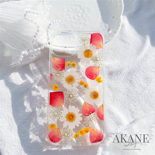 花物語 / 押し花ケース / スマホケース iPhone ケース/ 全機種